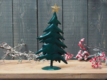 Vianočná dekorácia, stromček, 32x10x17 cm